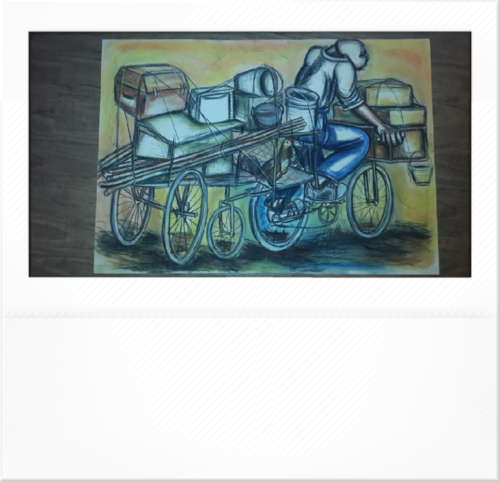 Original SELESHO-RARE-FIRST TIME EVER- BICYCLE CART -X-TRA LARGE-860MMX 600MM
