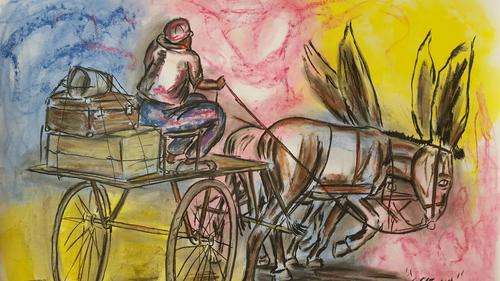 Original Selesho-BIG Bonanza  painting for sale -X LARGE- 860MMX 610MM-VALUED AT R5000