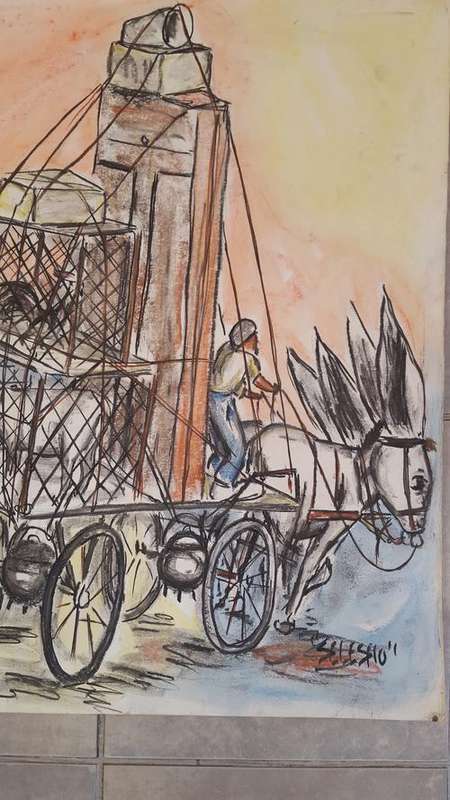 CHRISTMAS  -Original Selesho- LARGE- 420MMX 600MM-VALUED AT R5000