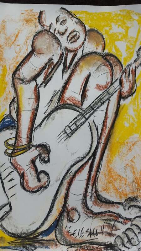 Original Selesho- BIG  Painting -X LARGE- 600MMX 420MM-VALUED AT R3000