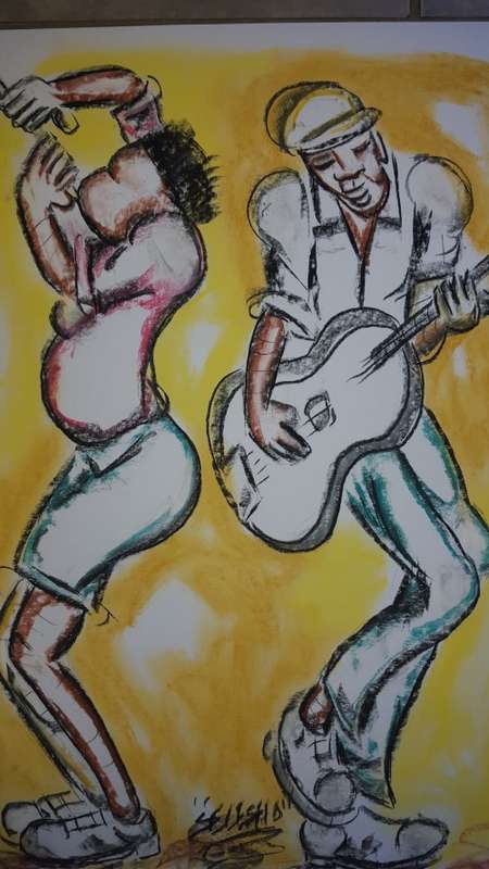 SELESHO-BIG  Painting-X LARGE- 600MMX 420MM-VALUED AT R5000