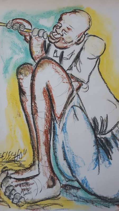 SELESHO  -X LARGE- 510MM X 640MM-VALUED AT R5000
