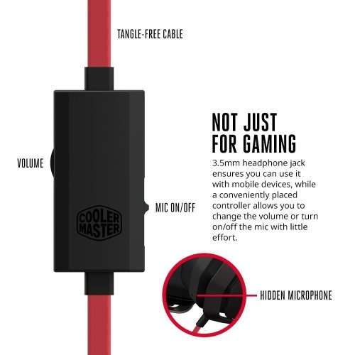 Cooler Master MasterPulse Over-Ear Gaming Headset with Bass FX