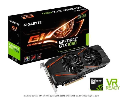 Gigabyte GeForce GTX 1060 G1 Gaming 3GB Graphics Card
