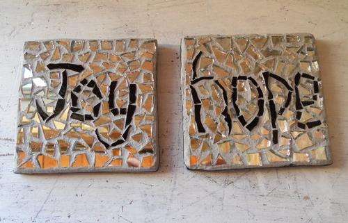 2 Mosaic Wall Hangings