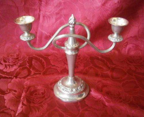 Silver plated Candle Holder -  Lanthe - Made in Rngland