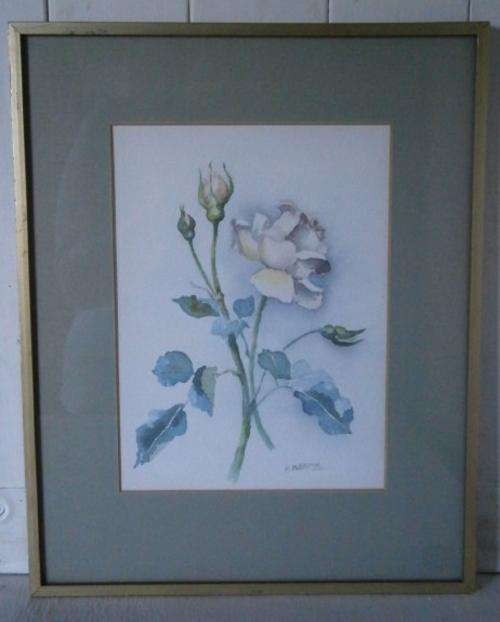 Beautiful Original Watercolour of Roses -(size 39.8x32cm)