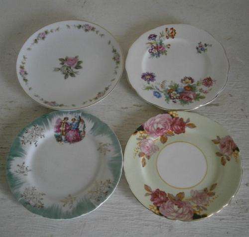 Lot of 4 Porcelain Plates