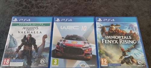 PREMIUM PS4 GAMES , ASSASSINS CREED VALHALLA ,WRC10 , IMMORTALS FENYX RISING