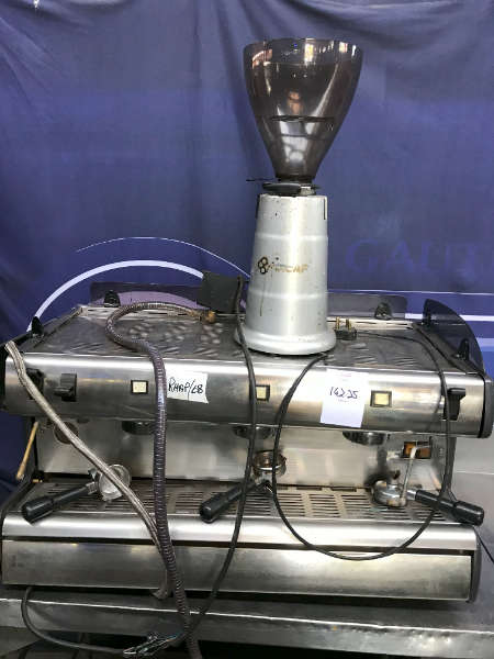 Barristers Favourite Commercial Carimari 3 Group Coffee Machine with commercial coffee grinder