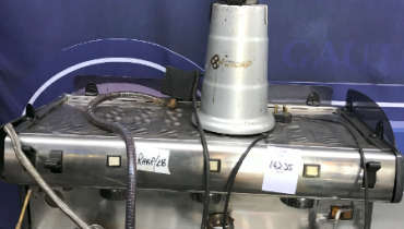 Barristers Favourite Commercial Carimari 3 Group Coffee Machine with commercial coffee grinder