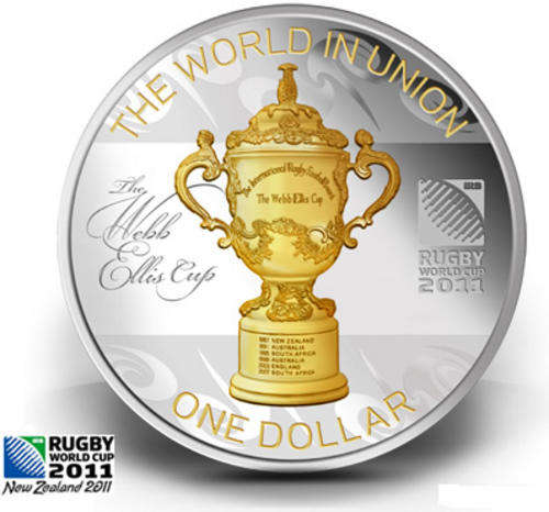 Rugby World Cup 2011 Webb Ellis Coin