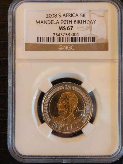 MS 67 Mandela 90th Birthday NGC Graded