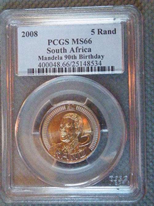 Mandela 90th Birthday PCGS Graded MS66 CRAZY R1 START!!!!! - BUY ALL 20 AND RECEIVE THE COIN HOLDER