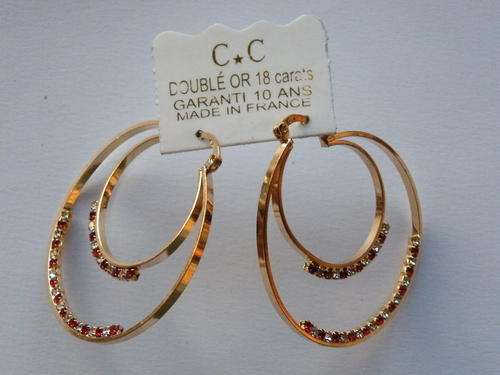 Earrings - Gold Plated - 18 carats