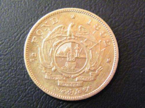 1892 1/2 POND GOLD, "os" and Wrong Shaft - Just a beautifull Coin @ R1 Start