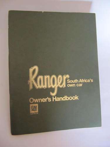 GM Ranger - Owner's Handbook