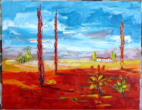 Hot Summer,  oil painting by Mary Papas