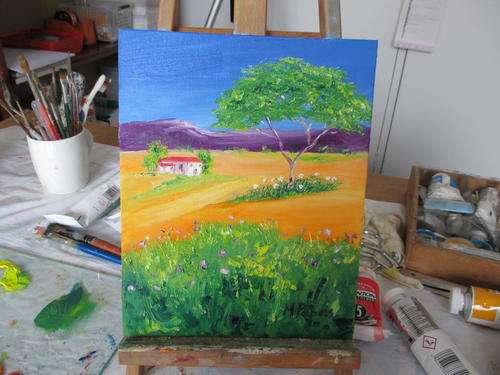 Country 4,  oil painting by Mary Papas