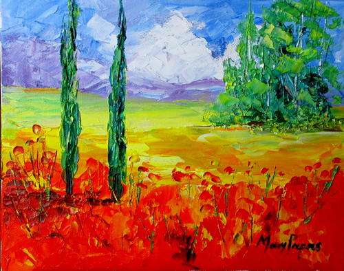 Summer Time,  oil painting by Mary Papas