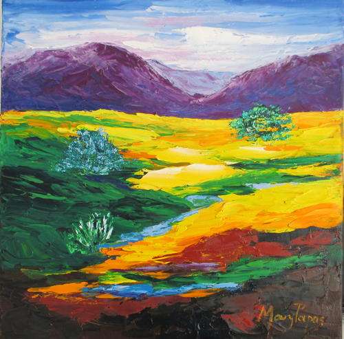 After the rain, oil painting by Mary Papas