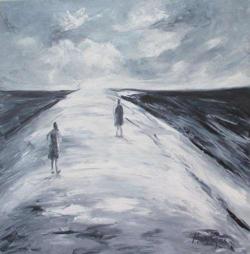 Seeking...., oil painting - by MaryPapas