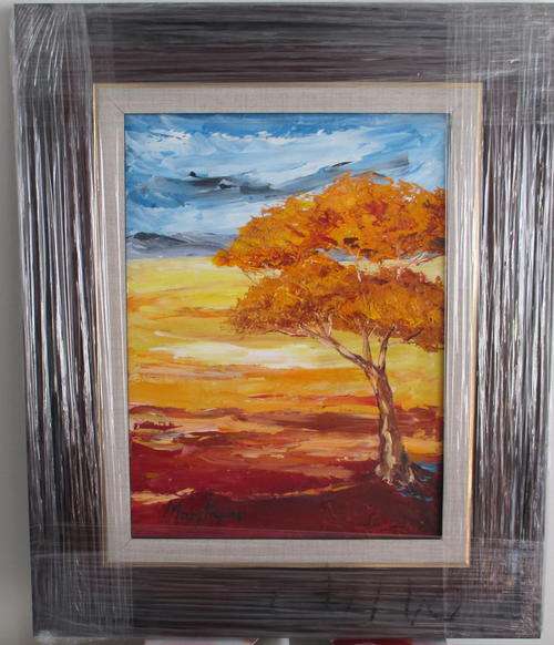 Our Tree, framed  oil painting