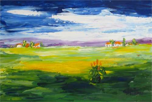 Country Scene 26, oil painting by Mary Papas