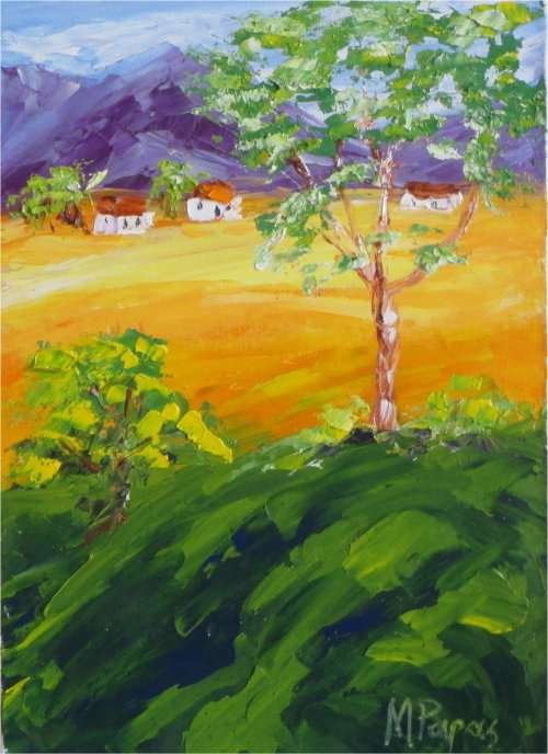 Country Scene 37 ,  oil painting by Mary Papas