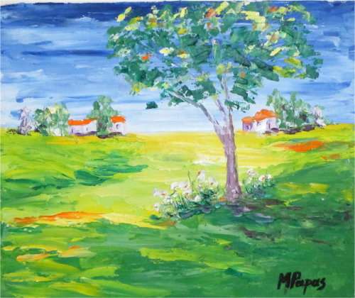 Country Scene, oil painting