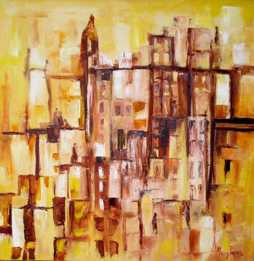 Life s Expectations, oil painting stretched canvas by Mary Papas>>big reduction$$special<<