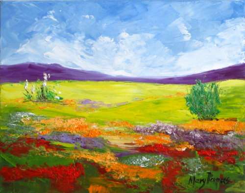 Country Scene 53, oil painting by Mary Papas