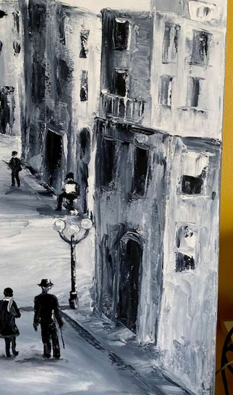 The Old Neighborhood, oil painting