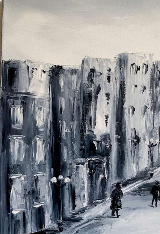 The Old Neighborhood, oil painting