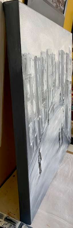 The Old Neighborhood, oil painting
