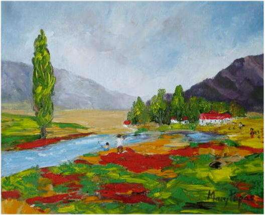 Country living  oil painting CRAZY!! STARTING R1