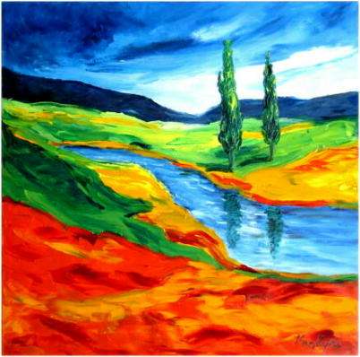Wild and Wonderful 2,  oil painting by Mary Papas
