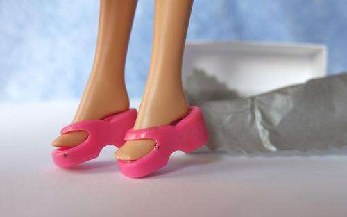 barbie flip-flops beach shoe pink