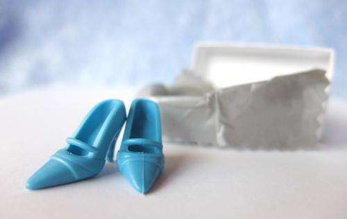 Blue Mary-Jane shoes for Barbie