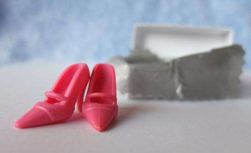 Pink Mary-Jane shoes for Barbie