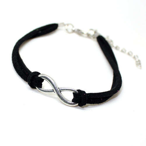 Black infinity bracelet