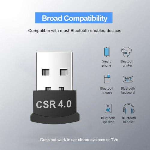 USB Bluetooth Adapter Dongle for PC Laptop Computer