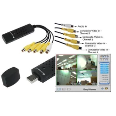 4 Channel USB DVR Video audio Capture Adapter easycap