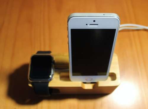 Bamboo iPhone Stand (Also holds Apple Watch) - Lowest Price in South Africa!
