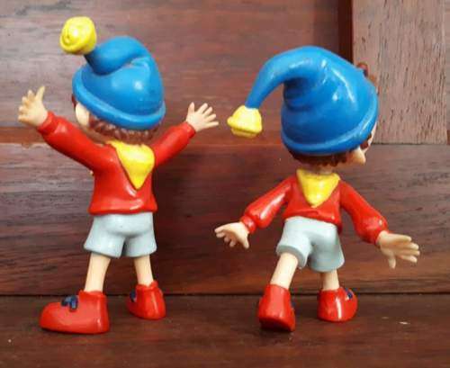 2 x Noddy figurines  Approximately 8 to 9cm in height