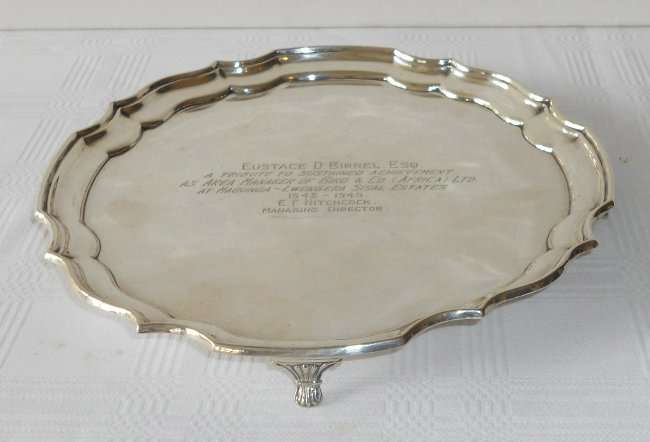 Aumy - Small Hallmarked Salver. Circa 1949