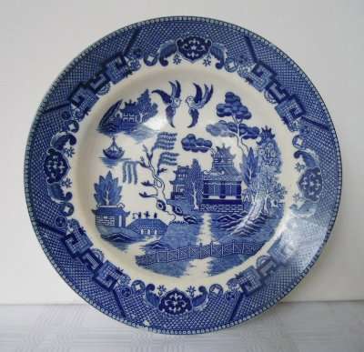 Aumy - Willow Pattern Soup Plate