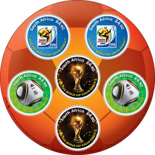South Africa 2010 Fifa Round Stamps UM