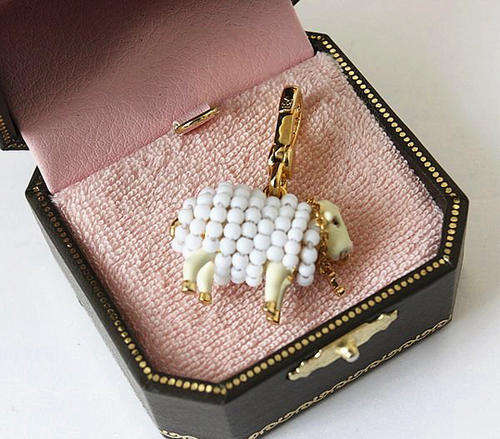 Juicy Couture Beaded Sheep Charm