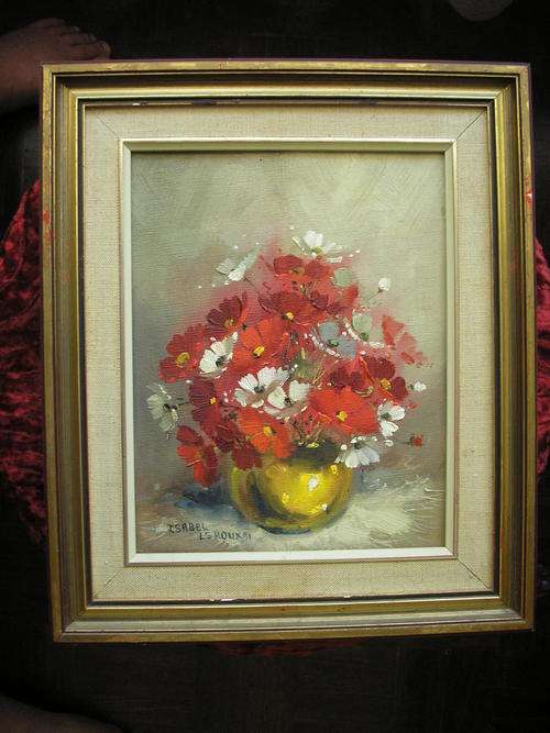 ISABEL LE ROUX ******** WELL-KNOWN SOUTH AFRICAN ARTIST ******* FRAMED OIL PAINTING